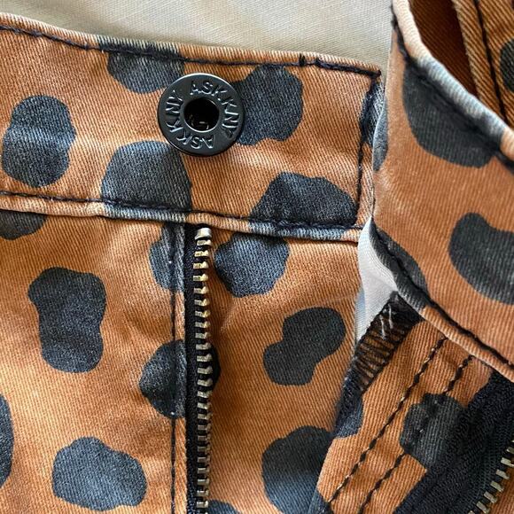 ASKK NY Crop Wide Leg Cheetah Print Pants, NWT, Size 34 - Picture 13 of 14